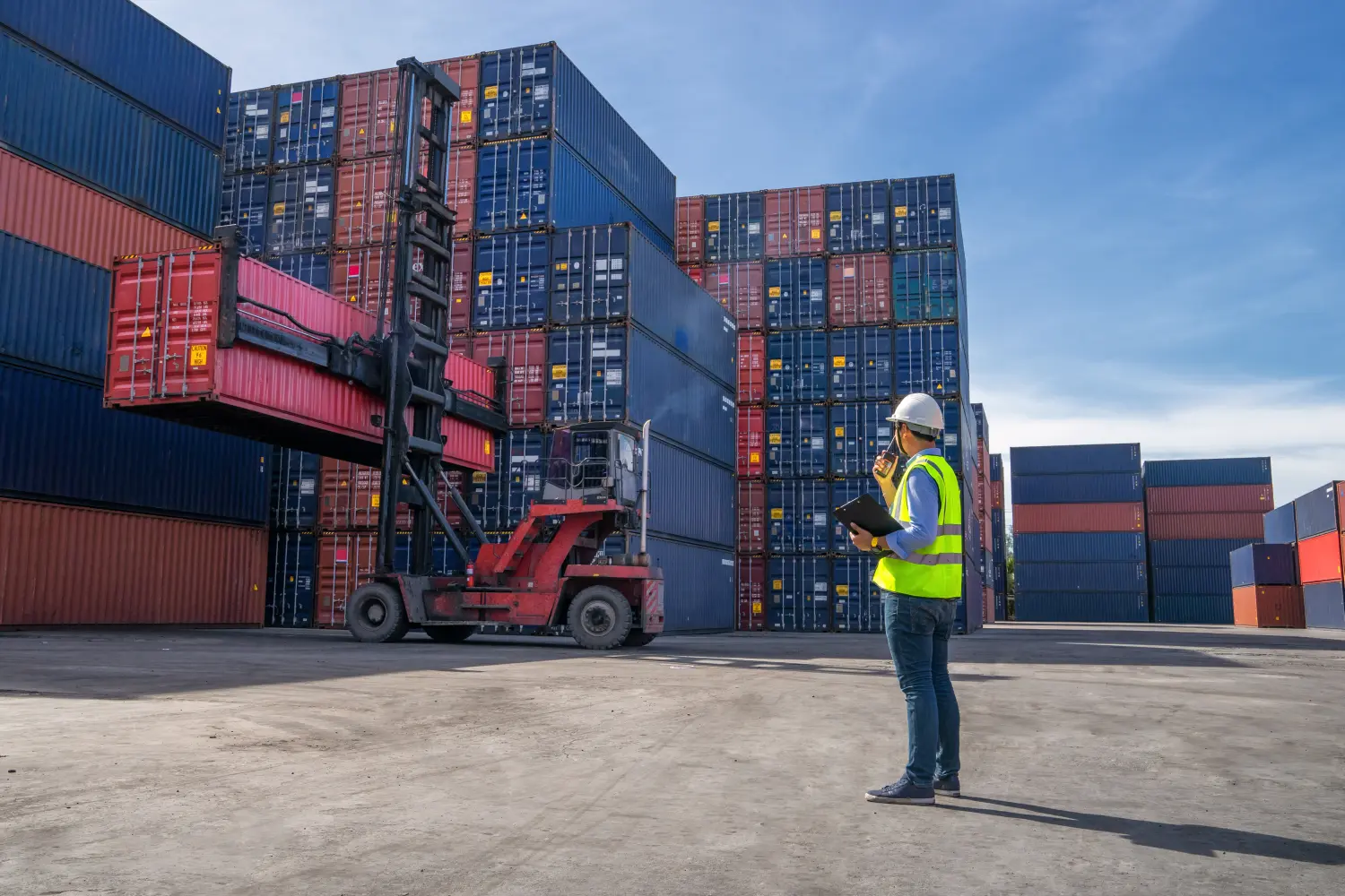 Geschäftslogistikkonzept, Import- und Exportkonzept 